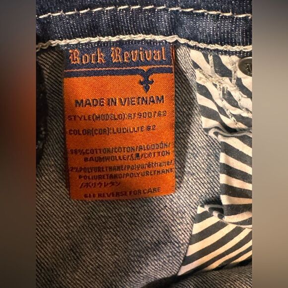 Rock Revival Lucille Boot jeans Size 26 - Picture 8 of 13